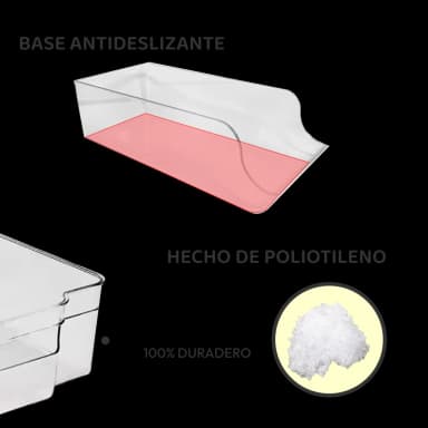 Contenedores de plástico para refrigeradora - 12 unidades