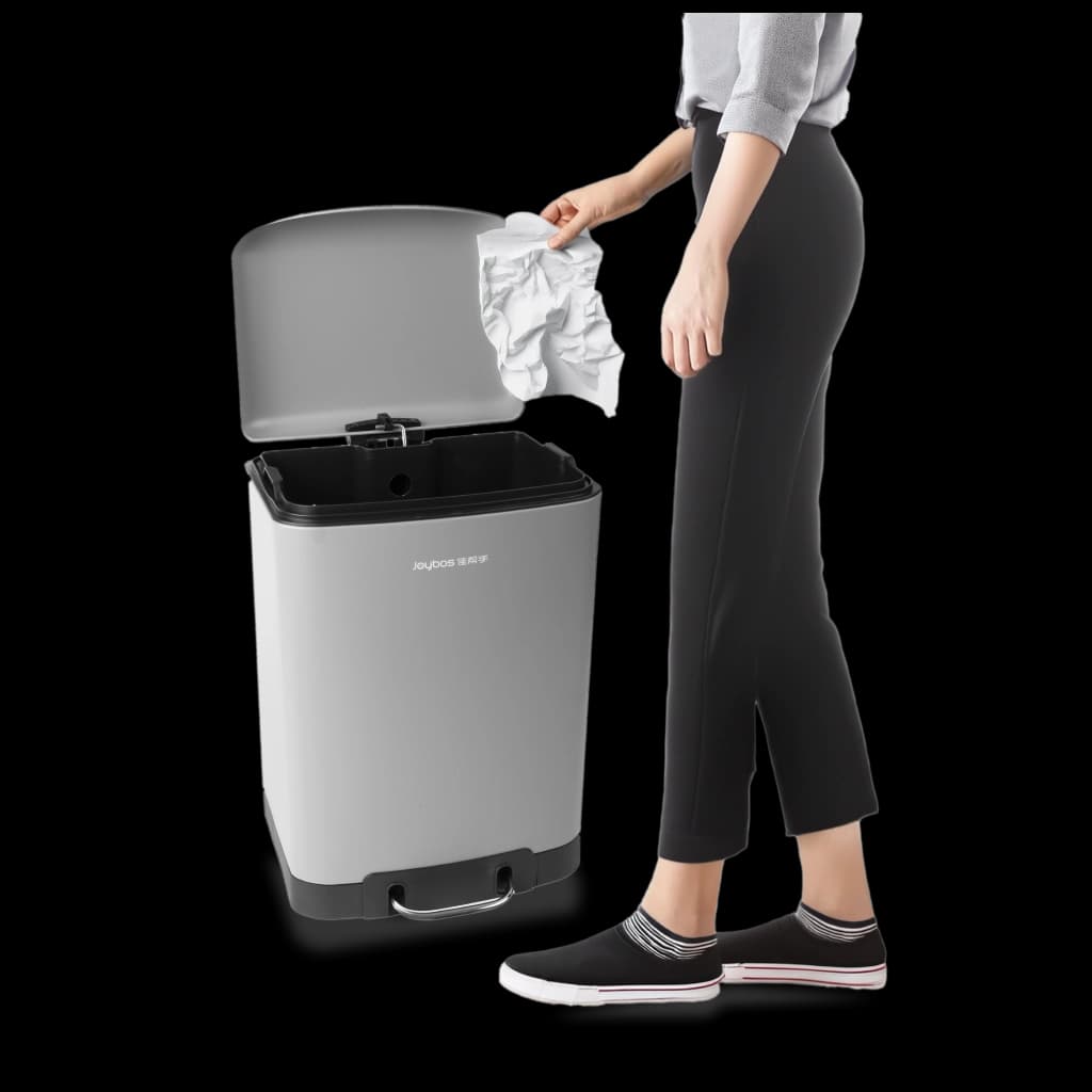 Cubo de basura de acero inoxidable 