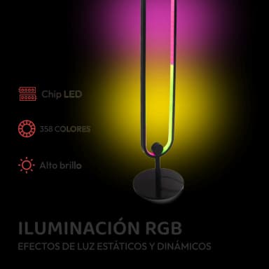 Lámpara nórdica inteligente de piso con control remoto