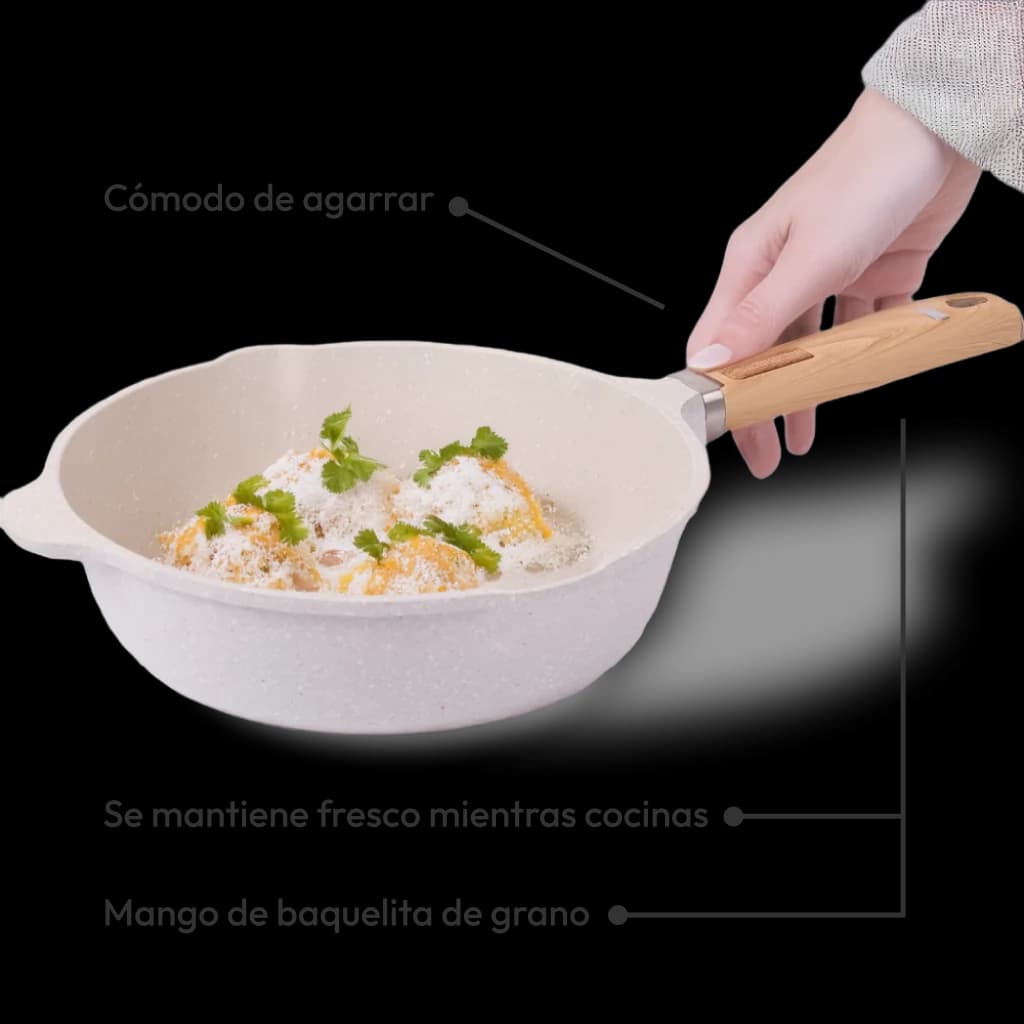 Juego de ollas antiadherentes - 5 piezas