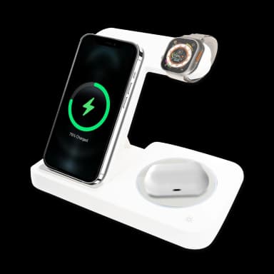 Soporte y cargador inalámbrico para celular - Rectangular