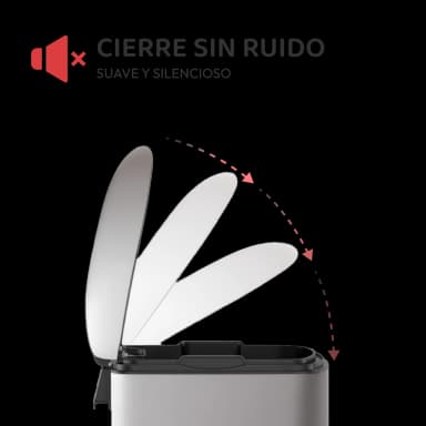 Cubo de basura de acero inoxidable 