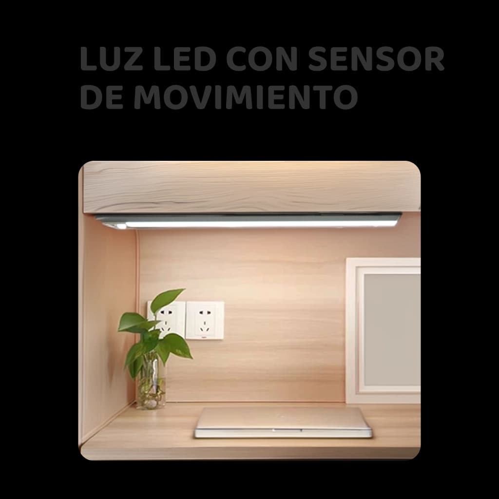 Luz LED con sensor de movimiento 800mah - 40cm