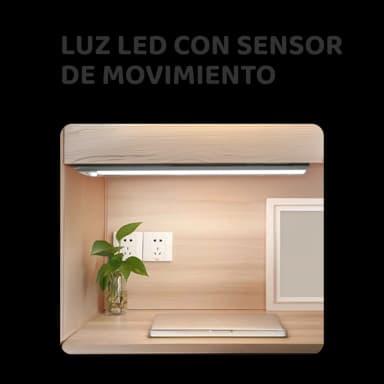 Luz LED con sensor de movimiento 800mah - 40cm