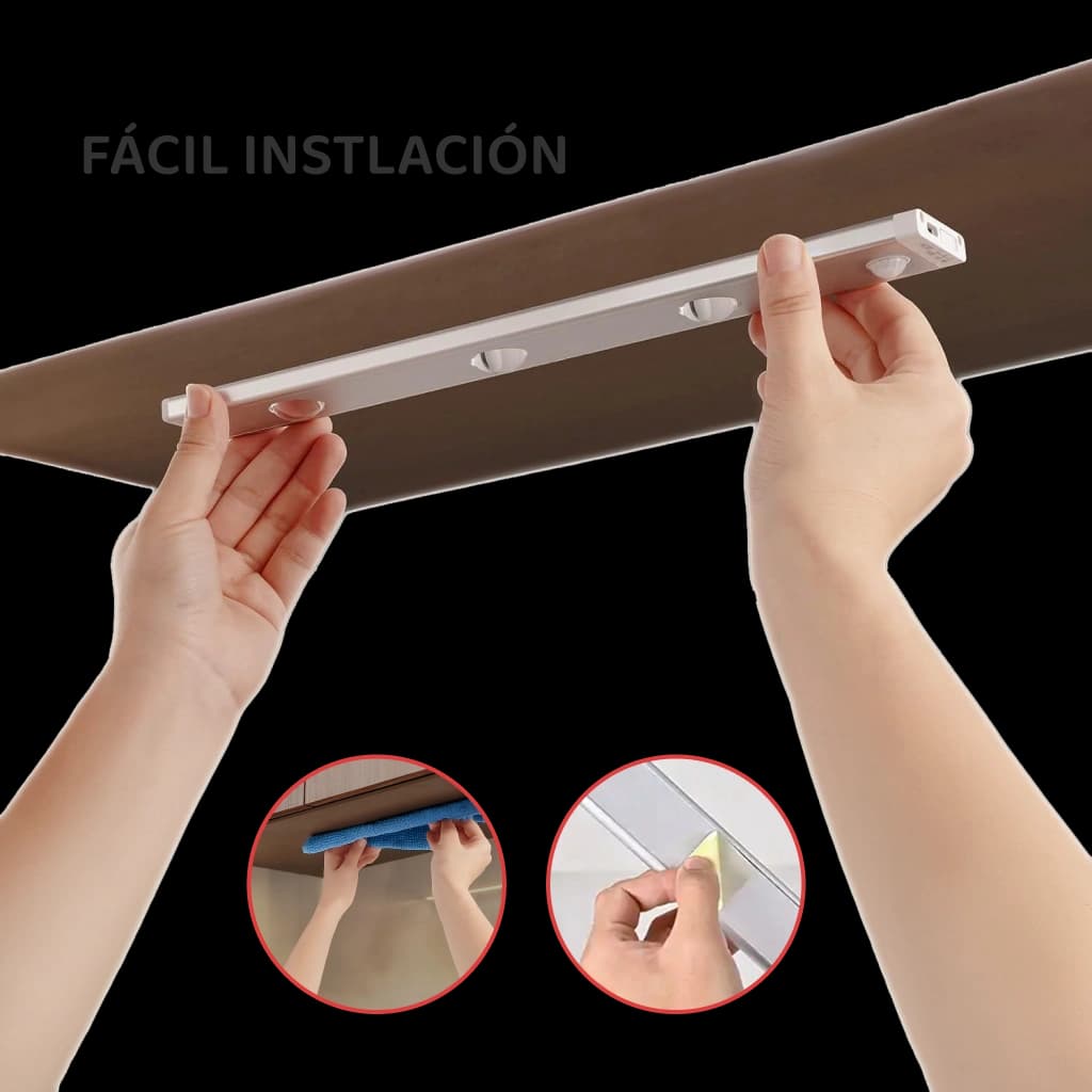 Luz LED con Sensor de movimiento 1600mah-40cm