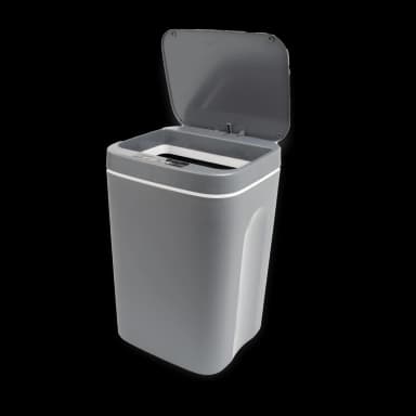 Cubo de basura con sensor inteligente 16L gris - 4 pilas AA"