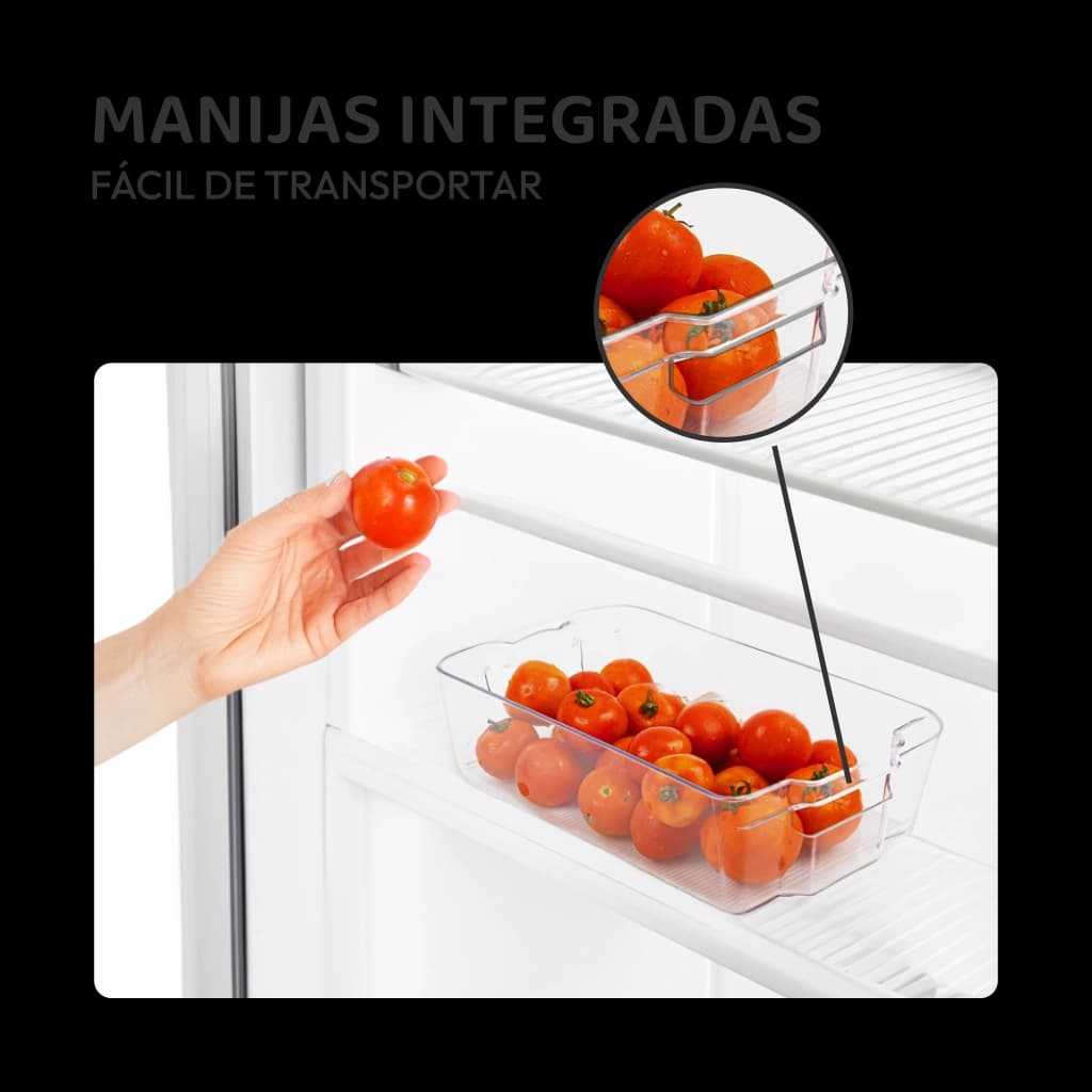 Contenedores de plástico para refrigeradora - 12 unidades
