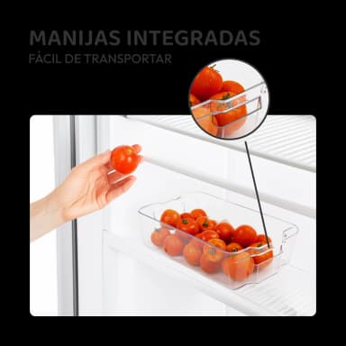 Contenedores de plástico para refrigeradora - 12 unidades