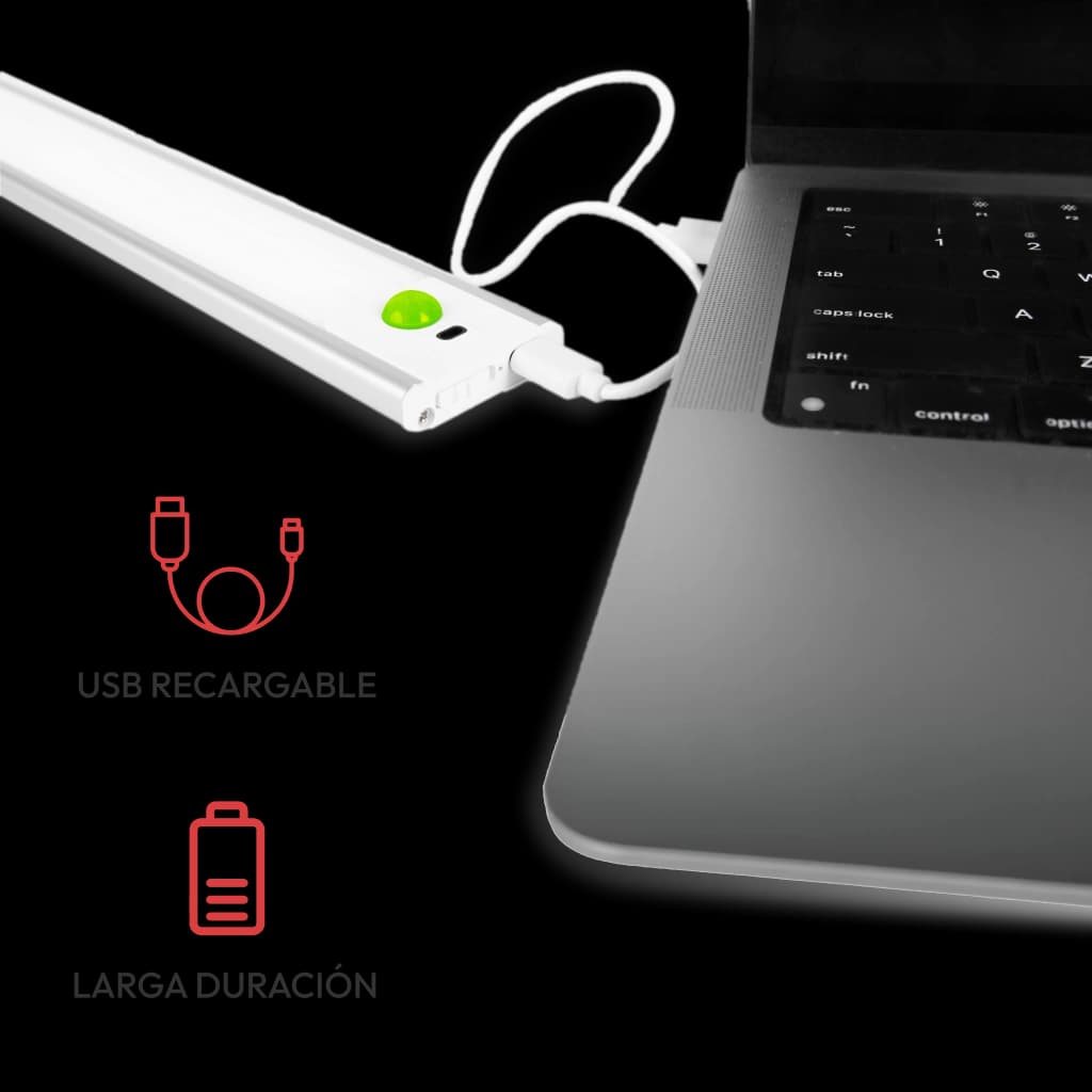 Luz LED con sensor de movimiento 800mah - 40cm