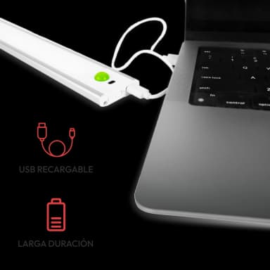 Luz LED con sensor de movimiento 800mah - 40cm
