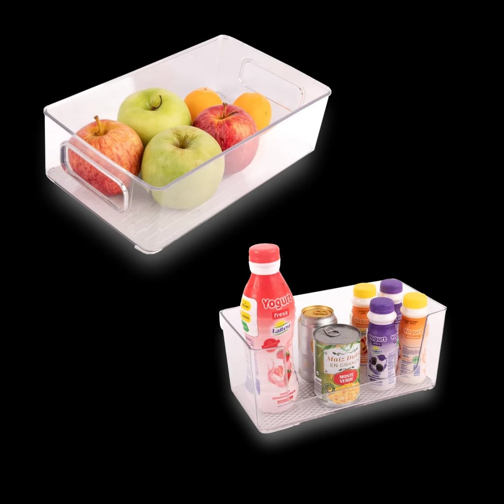 Contenedores de plástico para refrigeradora - 6 unidades