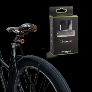 Luz posterior para bicicleta LED-recargable vía USB-inteligente