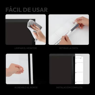 Tablero de notas para monitor de computadora - Plano