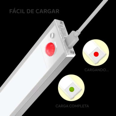 Luz LED con sensor de movimiento 800mah - 40cm