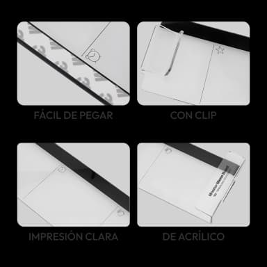 Tablero de notas para monitor de computadora - Plano