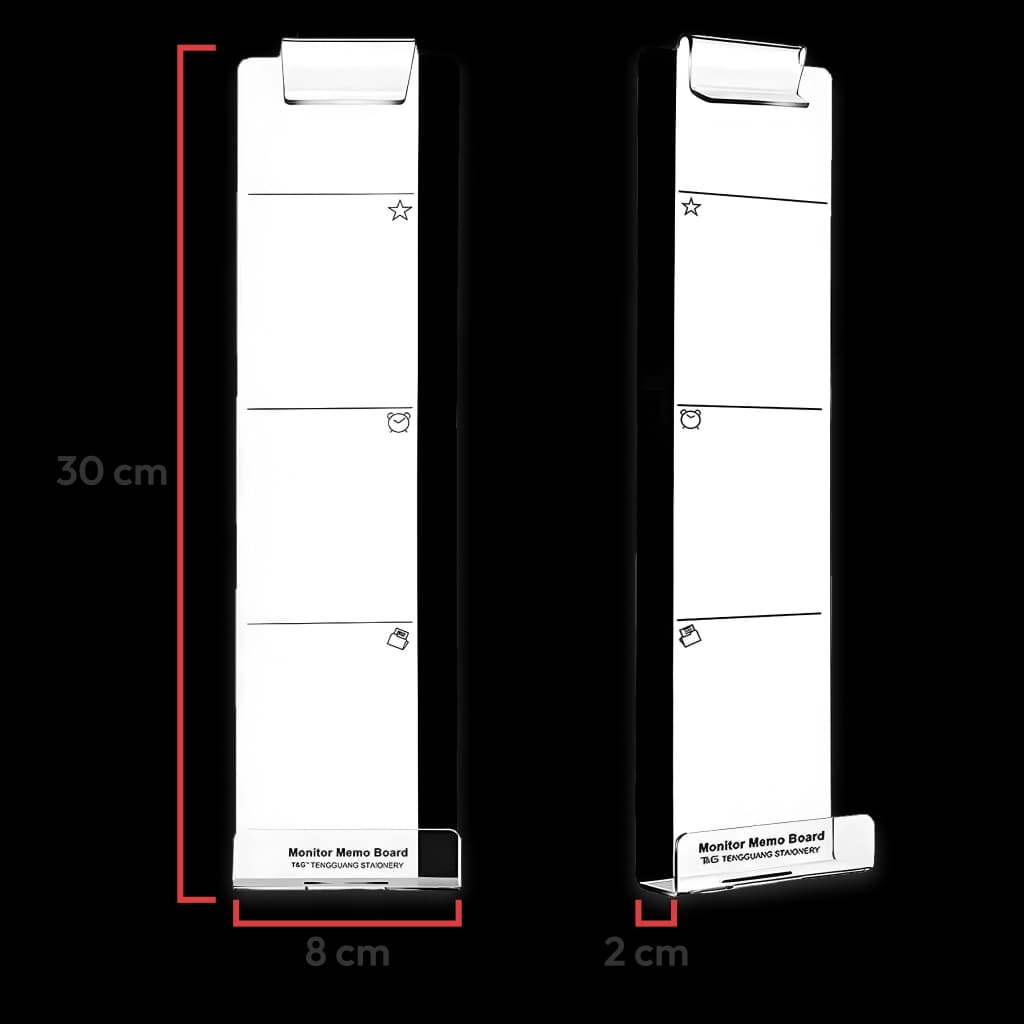 Tablero de notas para monitor de computadora - Plano