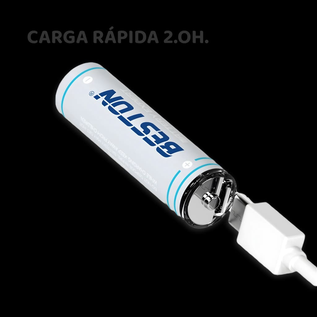 Pilas recargables vía USB