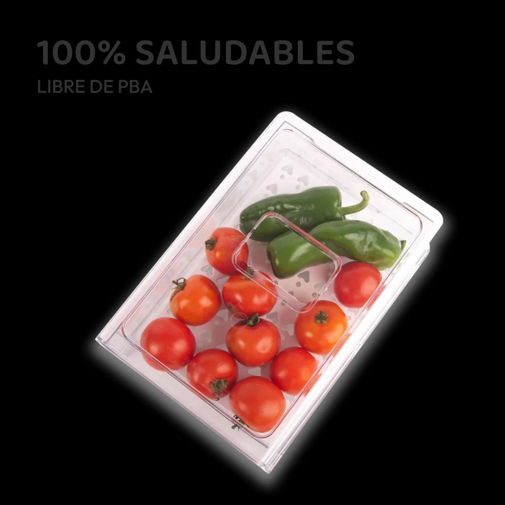 Contenedores plásticos para refrigeradora - 1 unidad
