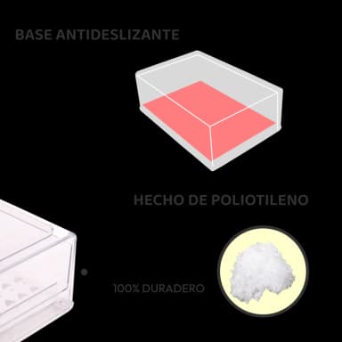 Contenedores plásticos para refrigeradora - 1 unidad