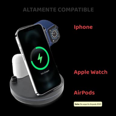 Soporte y cargador inalámbrico para celular - Circular