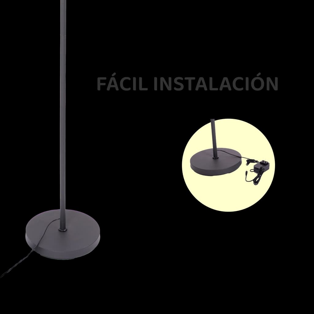 Lámpara inteligente de piso LED colores RGB