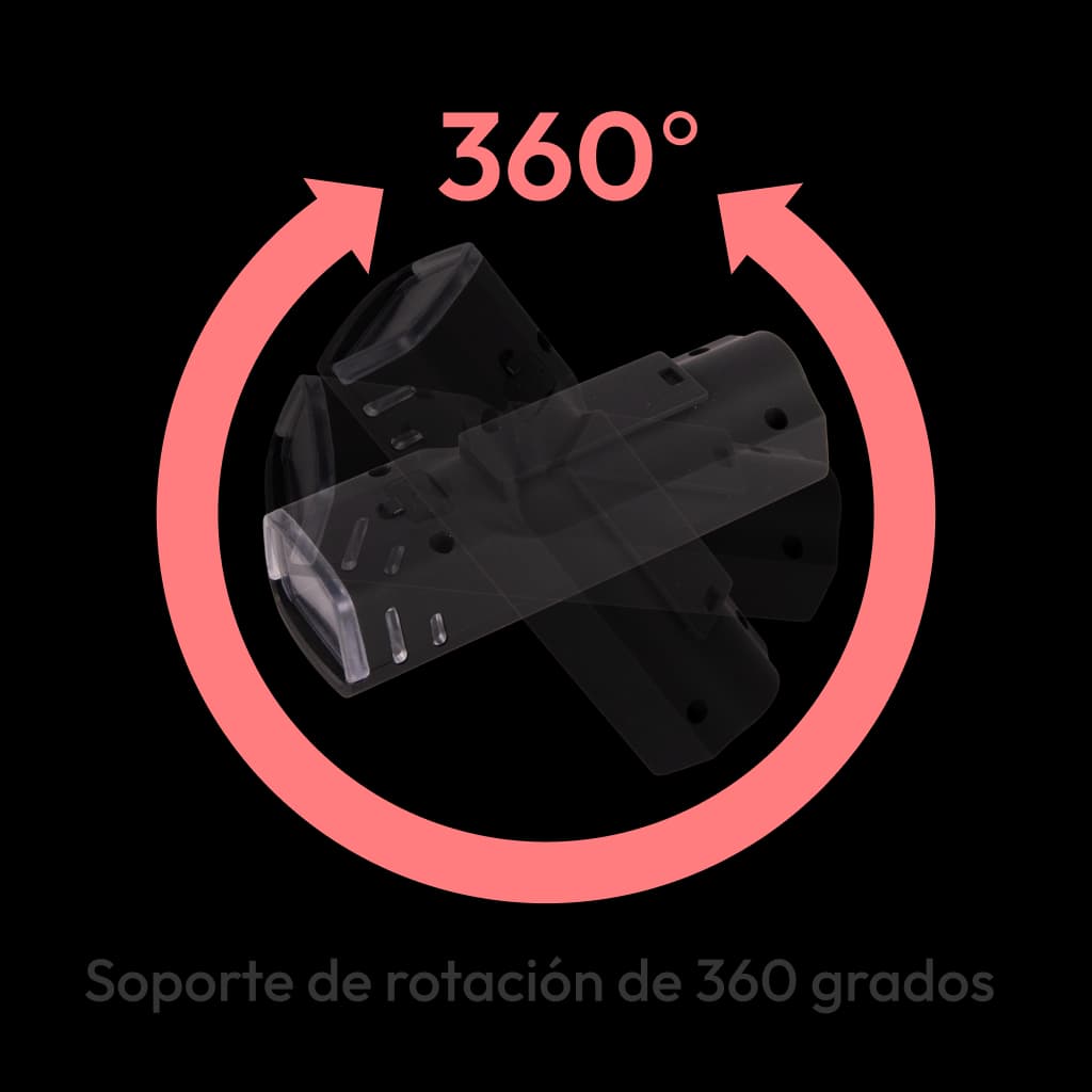 Luz LED para bicicleta recargable vía USB - 2200mah - Rango - 300m