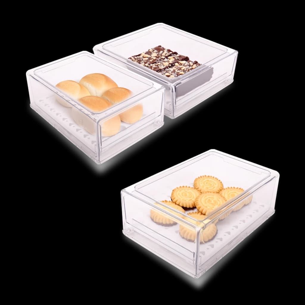 Contenedores plásticos para refrigeradora - 1 unidad