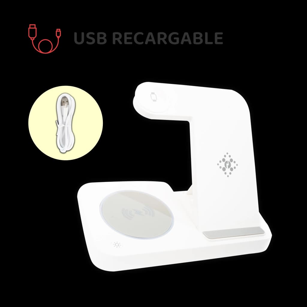 Soporte y cargador inalámbrico para celular - Rectangular