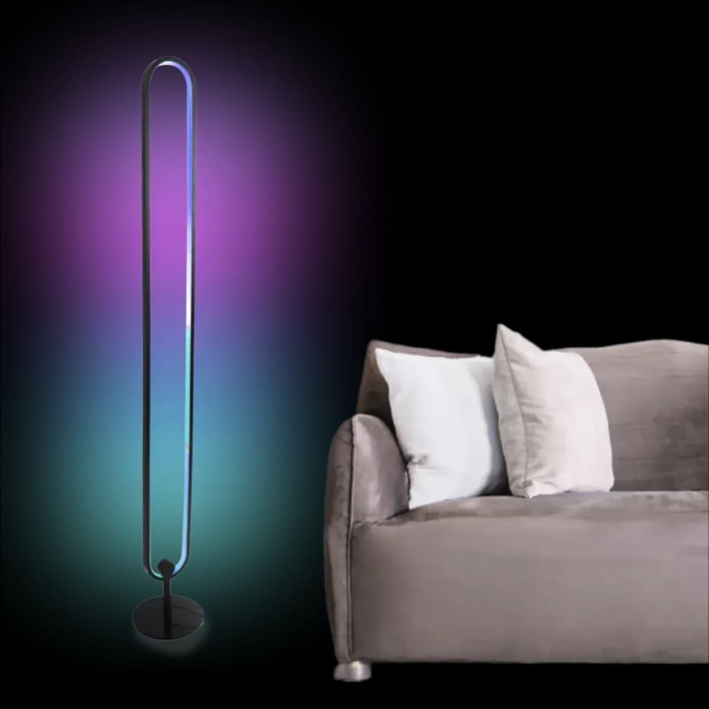 Lámpara nórdica inteligente de piso con control remoto