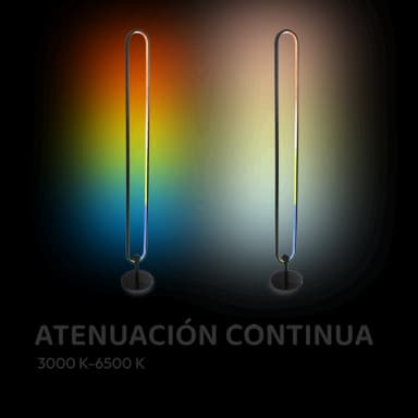 Lámpara nórdica inteligente de piso con control remoto