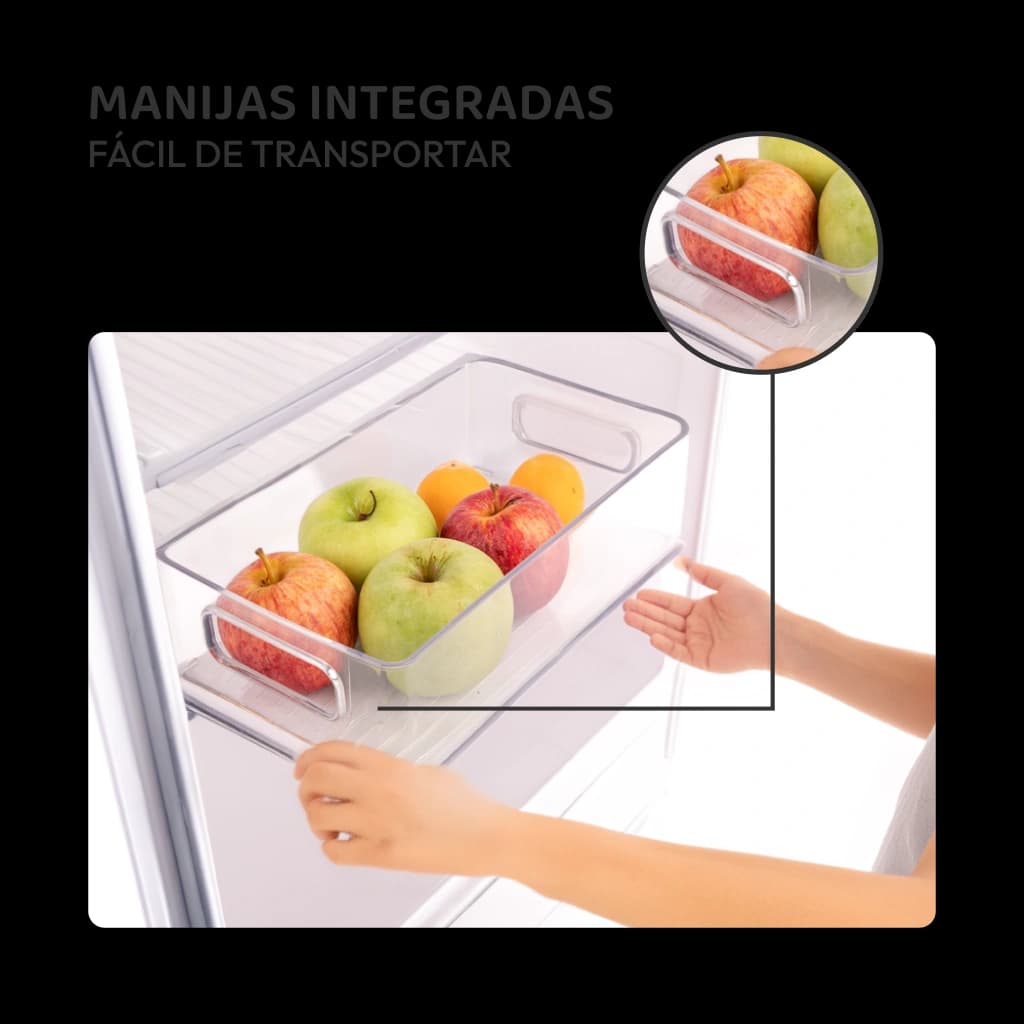 Contenedores de plástico para refrigeradora - 6 unidades
