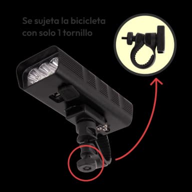 Luz LED para bicicleta recargable vía USB - 10000mah - Rango - 300m