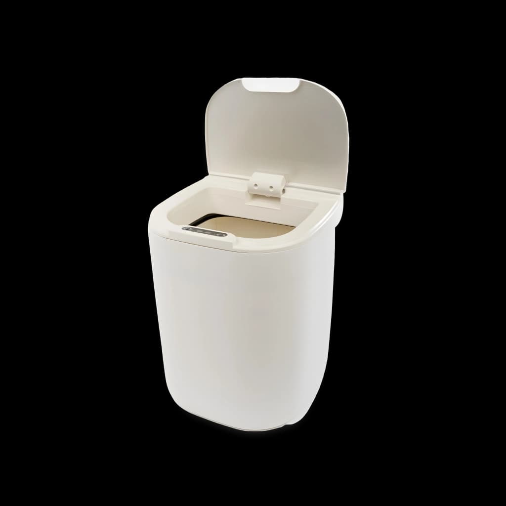 Cubo de basura con sensor inteligente16L blanco - Recargable