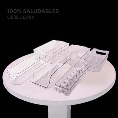 Contenedores de plástico para refrigeradora - 12 unidades