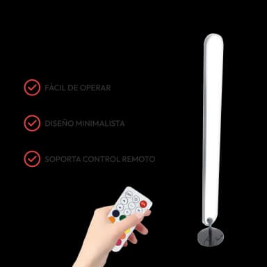 Lámpara nórdica inteligente de piso con control remoto