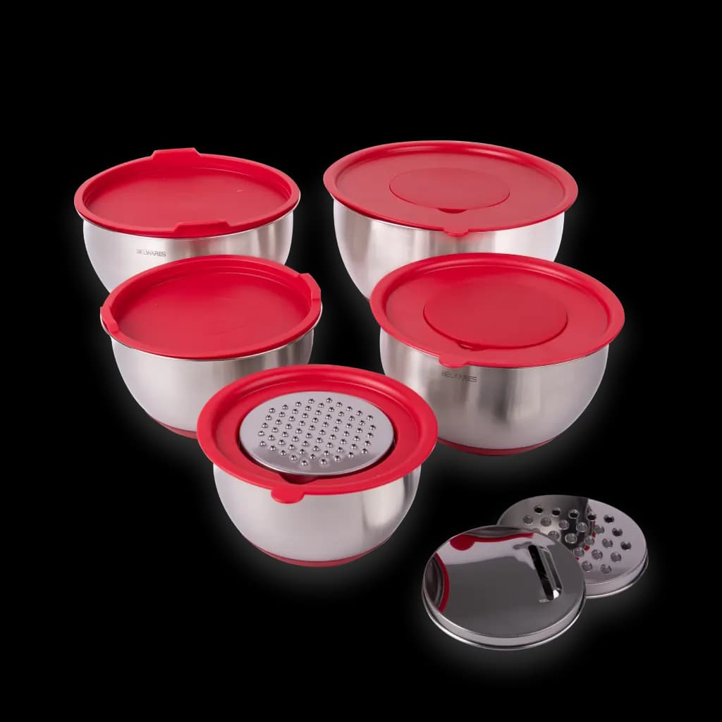 Tazones mezcladores de acero inoxidable